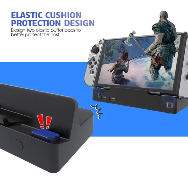 Base Dock con Ethernet de 1000 Mbps Para Switch y Switch OLED