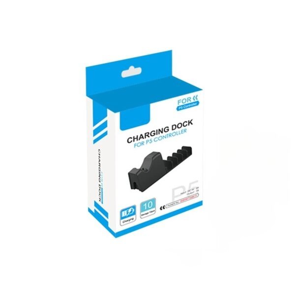 Base de Carga Joystick con Soporte de Juegos para PS5 Negra