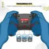 Joystick Inalámbrico con Botones Pro Personalizados Para Nintendo Switch PC IOS Android Blanco y Rojo