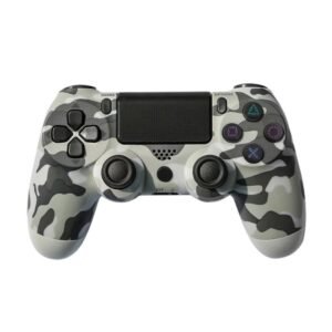 Joystick Inalambrico Compatible Para Ps4 Camuflado Gris