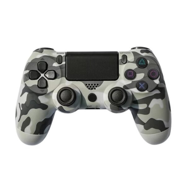 Joystick Inalambrico Compatible Para Ps4 Camuflado Gris