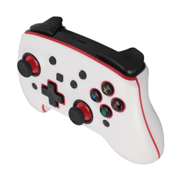 Joystick Inalámbrico con Botones Pro Personalizados Para Nintendo Switch PC IOS Android Blanco y Rojo