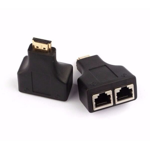 Adaptador Extensor Hdmi Por Cable de Red Utp Cat 5e y 6 Rj45 Hasta 30mts