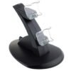 Base Cargador Dual Joystick Control Mando Para Ps4 Negra
