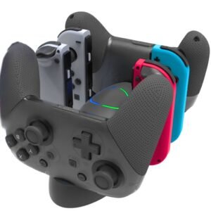 Base estación de carga para controles Nintendo Switch 6 en 1