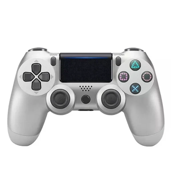 Joystick Inalambrico Compatible Para Ps4 Plata