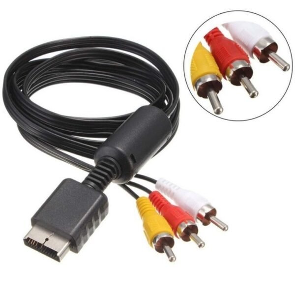 Cable Imagen Rca Audio y Video Para Ps2 y Ps3
