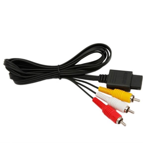 Cable Video Av Rca Audio y Video Para Snes N64 y Game Cube