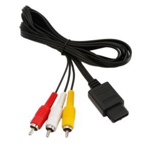 Cable Video Av Rca Audio y Video Para Snes N64 y Game Cube