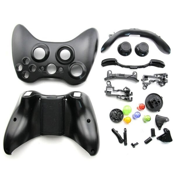 Carcasa Joystick Inalambrico Para Xbox360 Negra