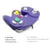 Joystick Control Mando Para Game Cube y Wii Violeta