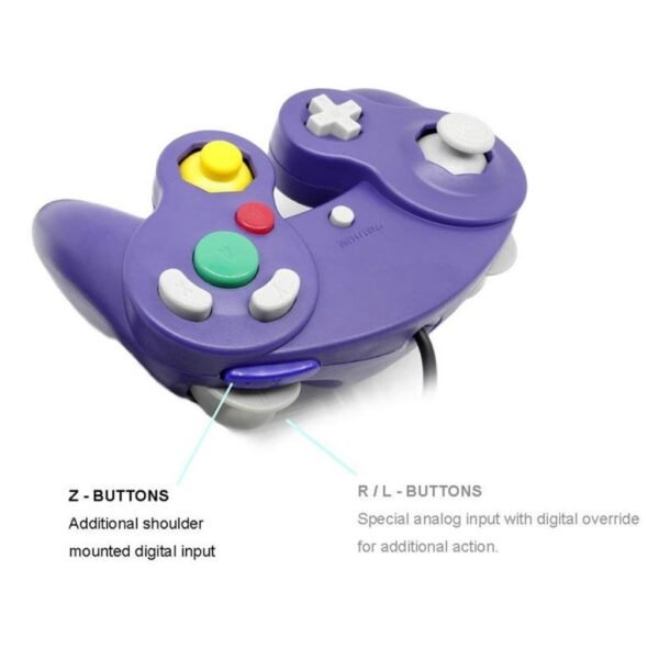 Joystick Control Mando Para Game Cube y Wii Violeta