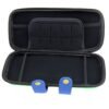 Funda estuche transporte protectora rigida para Nintendo Switch atuendo azul y verde