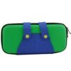 Funda estuche transporte protectora rigida para Nintendo Switch atuendo azul y verde