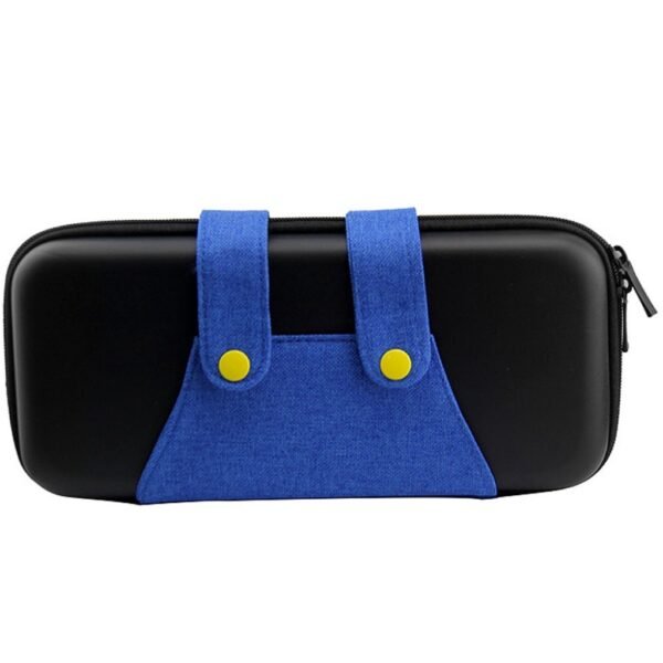 Funda estuche transporte protectora rigida para Nintendo Switch atuendo azul y negro