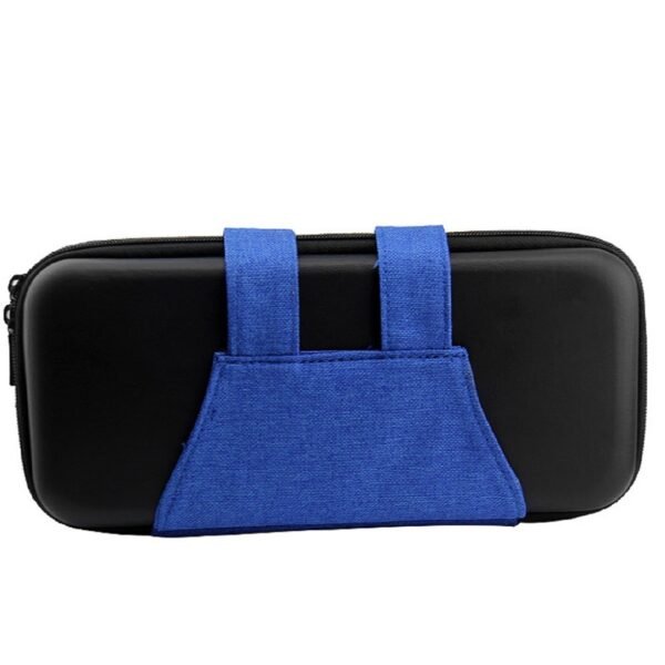 Funda estuche transporte protectora rigida para Nintendo Switch atuendo azul y negro