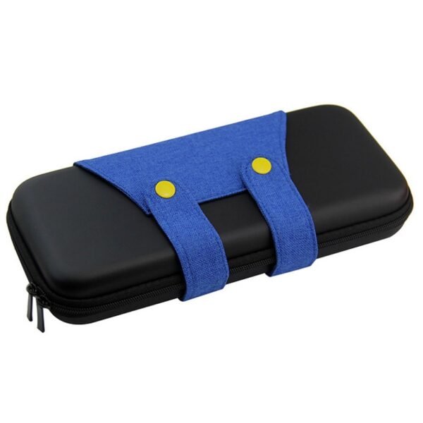 Funda estuche transporte protectora rigida para Nintendo Switch atuendo azul y negro