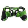 Funda Protector de Silicona Joystick Para Ps3 Camuflado Verde