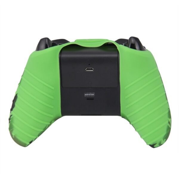 Funda Protector Silicona de Joystick Para Xbox One Camuflado Verde Fluo