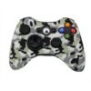Funda Protector Silicona de Joystick Para Xbox360 Camuflado Blanco y Negro