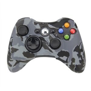 Funda Protector Silicona de Joystick Para Xbox360 Camuflado Gris Oscuro