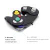 Joystick Control Mando Para Game Cube y Wii Negro