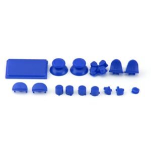 Kit Botones Plasticos Joystick Para Ps4 V4 Azul