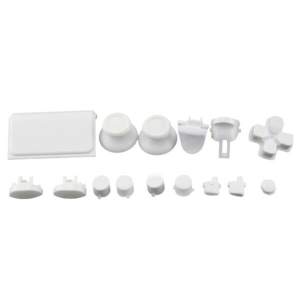 Kit Botones Plasticos Joystick Para Ps4 V4 Blanco