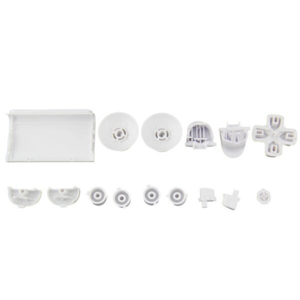 Kit Botones Plasticos Joystick Para Ps4 V4 Blanco