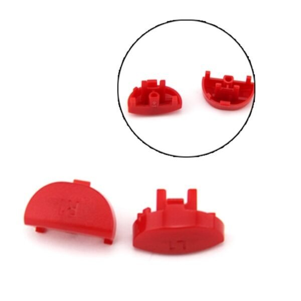 Kit Botones Plasticos Joystick Para Ps4 V4 Rojo