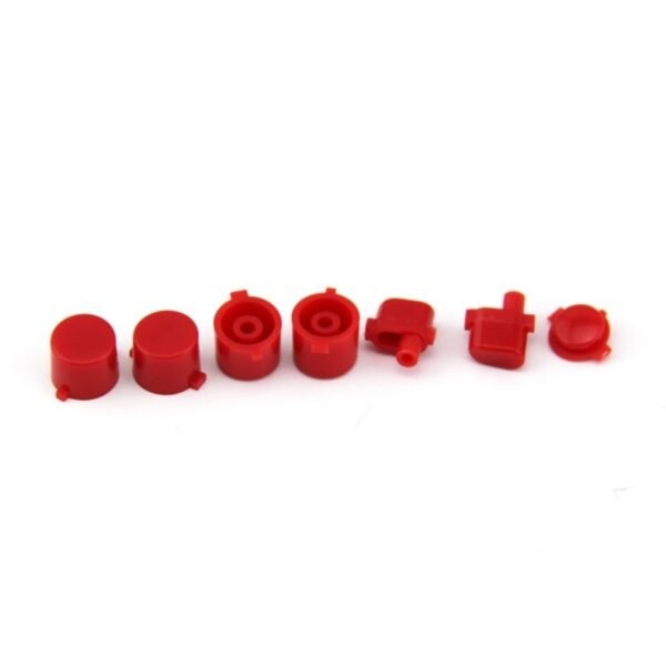 Kit Botones Plasticos Joystick Para Ps4 V4 Rojo