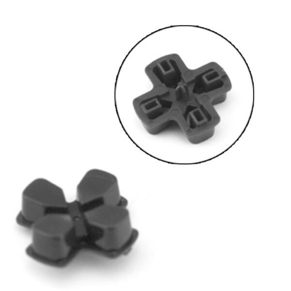 Kit Botones Plasticos Joystick Para Ps4 V4 Negro