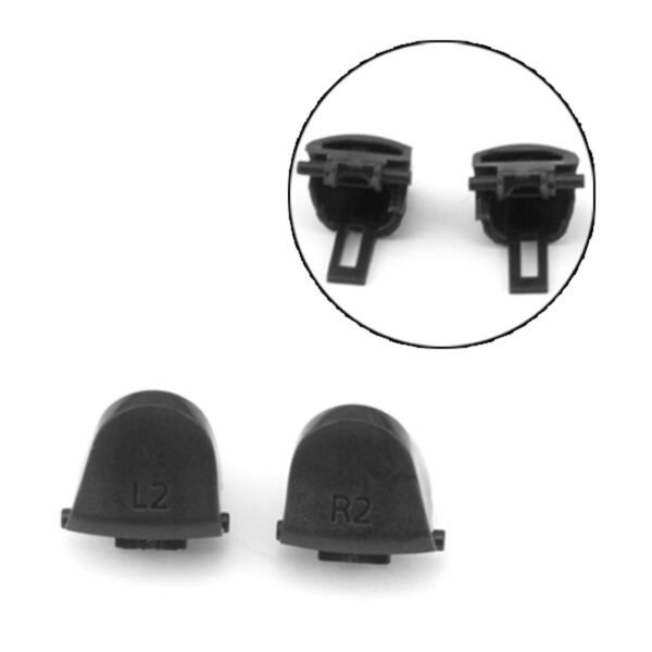 Kit Botones Plasticos Joystick Para Ps4 V4 Negro