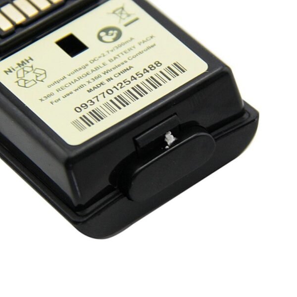 Kit Carga y Bateria de Joystick Para Xbox360 Negro