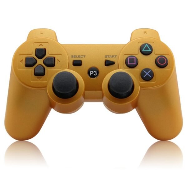 Joystick Inalambrico Compatible Con Ps3 Dorado