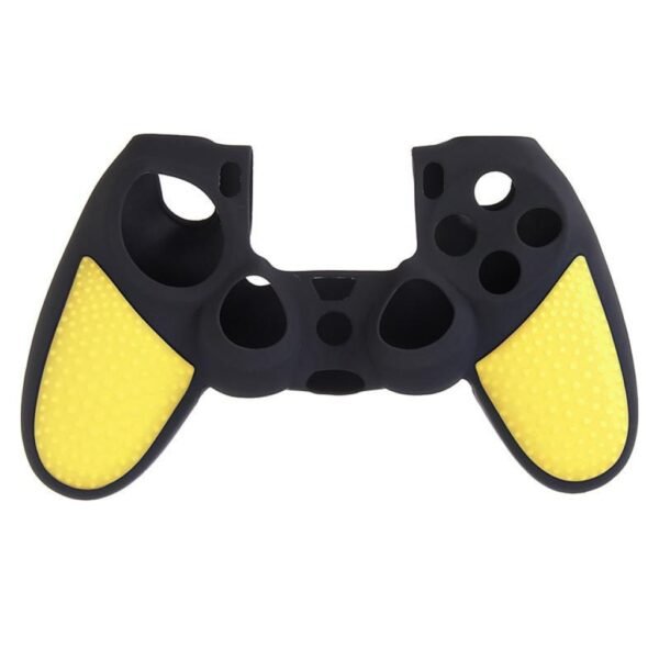 Funda Protector de Silicona Joystick Para Ps4 Amarilla y Negra