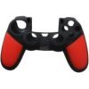 Funda Protector de Silicona Joystick Para Ps4 Rojo y Negra
