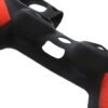 Funda Protector de Silicona Joystick Para Ps4 Rojo y Negra