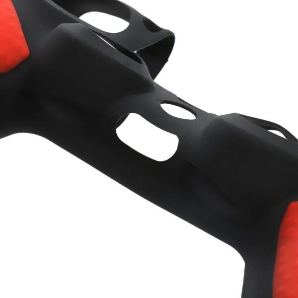 Funda Protector de Silicona Joystick Para Ps4 Rojo y Negra
