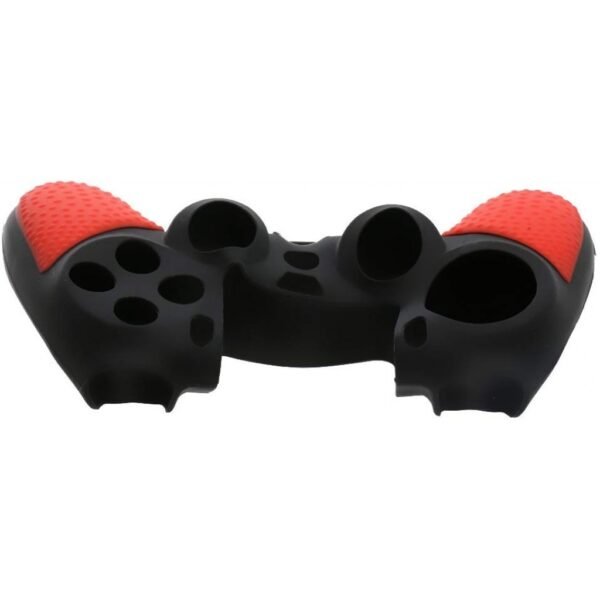 Funda Protector de Silicona Joystick Para Ps4 Rojo y Negra