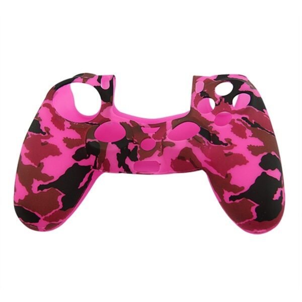 Funda Protector de Silicona Joystick Para Ps4 Camuflado Rosa