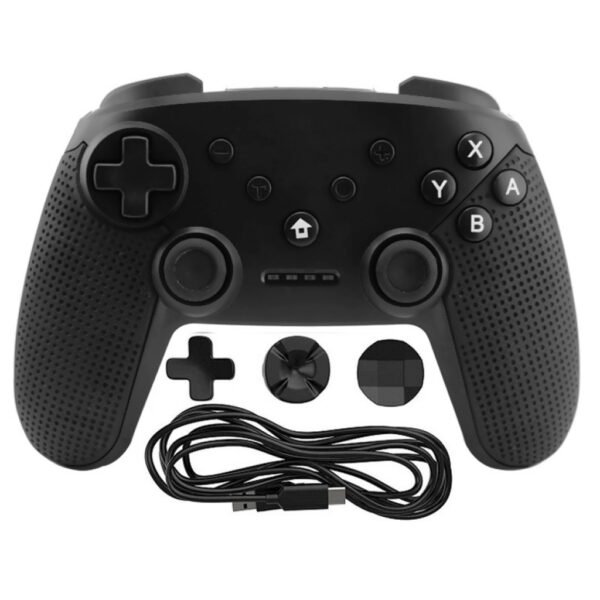 Joystick Inalambrico Recargable Compatible Para Switch Pc y Android Negro