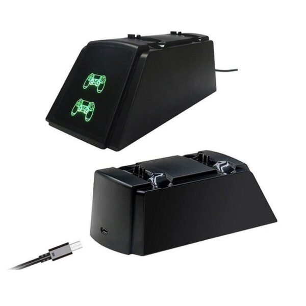 Base Con Imagen Indicadora de Carga Joystick Puerto Usb Inferior Para Ps4