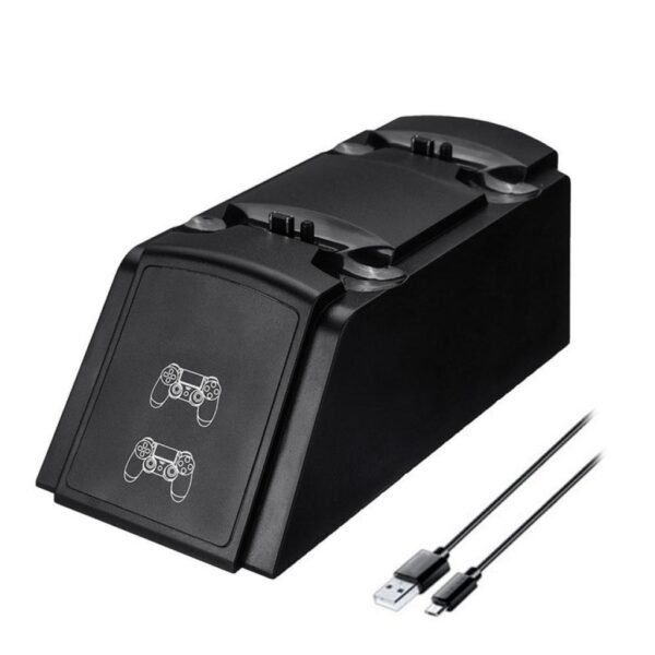 Base Con Imagen Indicadora de Carga Joystick Puerto Usb Inferior Para Ps4