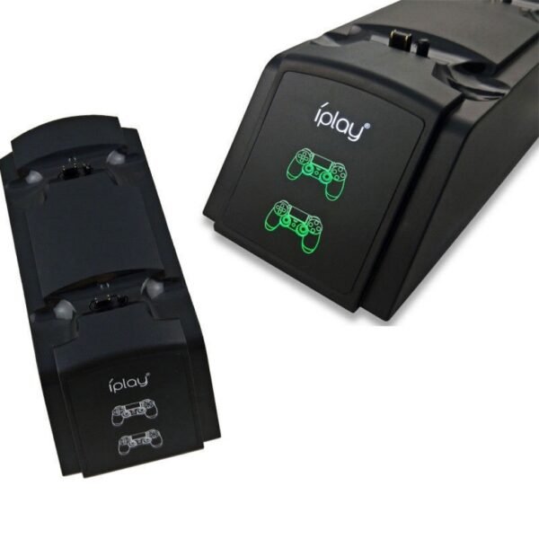 Base Con Imagen Indicadora de Carga Joystick Puerto Usb Inferior Para Ps4