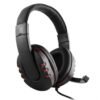 Auriculares gamer con microfono para Ps4 Ps5 Xbox One Series S|X Switch y celular negro y rojo