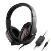 Auriculares gamer con microfono para Ps4 Ps5 Xbox One Series S|X Switch y celular negro y rojo