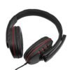 Auriculares gamer con microfono para Ps4 Ps5 Xbox One Series S|X Switch y celular negro y rojo