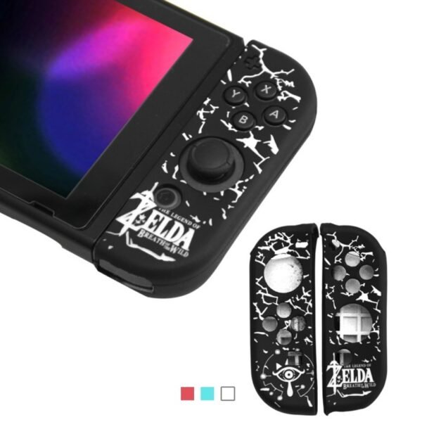 Funda protector silicona de mandos joy-con para switch Zelda blanco y negro