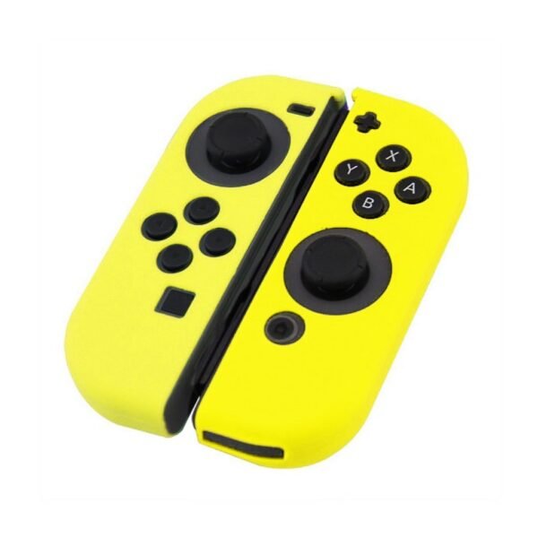 Funda protector silicona de mandos joy-con para Switch amarilla